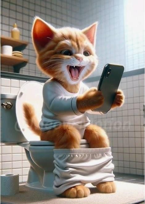 Cutest Animal Photos, Funny Cute Cats Videos, Cute Kittens Pictures, Cat Using Phone, Cat In Water, Cat On Toilet, Cute Kitten Videos, Cute Cat Videos Funny, Adorable Kittens Funny