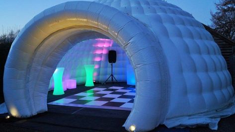 Inflatable Marquees: A Simple, Yet Highly Functional Item Everyone Needs Led Lights Wedding, Party Inflatables, Inflatable Tent, Apres Ski Party, Inflatable Furniture, Bubble House, Up Party, Event Tent, Dome Tent