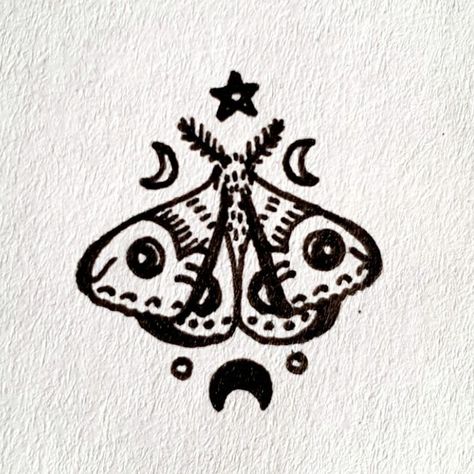 Moth Tattoo Simple Design, Spooky Line Tattoo, Moths Drawing Simple, Moth Tattoo Stick And Poke, Moth Stick N Poke, Moth Drawings Simple, Moth Henna Designs, Easy Moth Tattoo, Moth Tattoos Simple