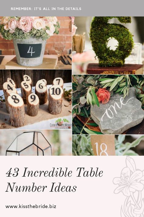 Wedding Diy Centre Pieces, Wedding Centerpieces Table Numbers, Number Table Ideas, Diy Table Numbers Wedding Rustic, Wedding Centerpieces With Table Numbers, Christmas Table Number Ideas, Table Number For Wedding, Winter Table Numbers Wedding, Tablenumber Wedding Diy