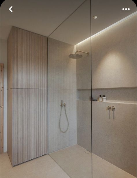 Drømme Bad, Contemporary Bathroom Lighting, Minimalist Bathroom Design, Bathroom Design Inspiration, Bathroom Inspiration Decor, Large Bathrooms, Simple Bathroom, Bathroom Layout, Minimalist Bathroom