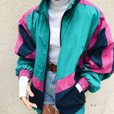 Backrooms Outfit, 80s Windbreaker Outfit, 80s Neon Outfit, Blue Shirt Outfit, Outfit 80s, 80s Inspired Outfits, 80s Outfits, Windbreaker Outfit, 80s Windbreaker