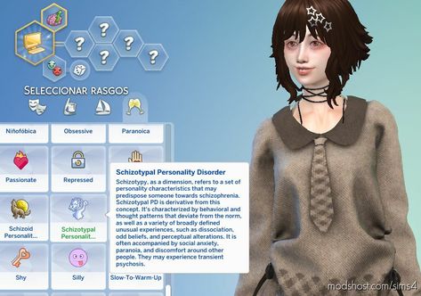 Schizotypal Personality Disorder mod for Sims 4 Mod For Sims 4, Sims Traits, Los Sims 4 Mods, Sims 4 Traits, Sims 4 Cas Mods, Pelo Sims, Wavy Ponytail, The Sims 4 Packs, Ponytail Hairstyle