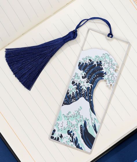 Bookmark Art, Best Bookmarks, World Famous Paintings, Bookmark Ideas, Bridesmaid Saree, Henna Tattoo Designs Simple, Unique Bookmark, The Great Wave, Great Wave Off Kanagawa