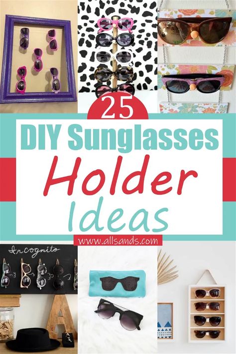 DIY sunglasses holder ideas are great for any home. Finding the perfect piece for your home can be challenging with many different styles and materials. Here are some of the benefits: Sunglasses Hanger Diy, Diy Sunglasses Holder Display, Sunglasses Display Diy, Diy Glasses Holder, Diy Sunglasses Holder, Eyeglass Holder Stand, Diy Sunglasses, Diy Glasses, Diy Projects To Make And Sell