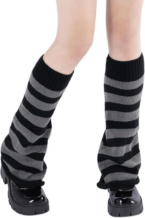 Cute Leg Warmers, Socks Y2k, Kawaii Leg Warmers, Cute Leg, Black Leg Warmers, Harajuku Goth, Y2k Kawaii, Estilo Harajuku, Y2k Goth