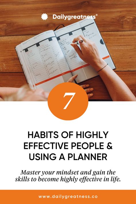 Want to boost your effectiveness in life? Steven Covey’s "7 Habits of Highly Effective People" outlines key principles for personal growth and success. Pair these habits with the power of a Dailygreatness planner, and you’ve got a winning formula! Learn how to apply these habits and become the best version of yourself, one day at a time. 💪✨ 

#7Habits #DailyGreatness #PersonalGrowth #SelfImprovement #EffectiveLiving #ProductivityHacks #GoalSetting #SuccessMindset #PlannerAddict Steven Covey, Using A Planner, Seek First To Understand, Habits Of Highly Effective People, Highly Effective People, Personal Responsibility, Coaching Tools, Referral Program, Best Version Of Yourself