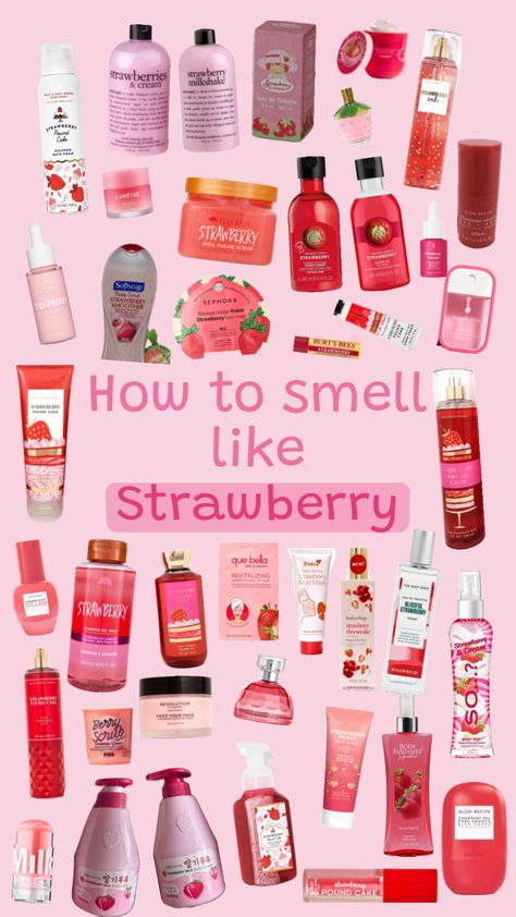 #strawberrygirl #strawberry #howtosmelllikestrawberry #strawberryaesthetic #strawberryshortcake Gross Things, Body Smells, Shower Skin Care, Perfect Skin Care Routine, Pretty Skin Care, Perfume Scents, Perfume Lover, Bath And Body Care, Body Care Routine