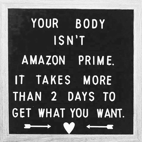 Image may contain: text that says 'YOUR BODY ISN'T AMAZON PRIME. IT TAKES MORE THAN 2 DAYS TO GET WHAT YOU WANT.' Chiropractor Humor, Physical Therapy Quotes, Physical Therapy Humor, Chiropractic Humor, Wellness Wheel, Chiropractic Quotes, Chiropractic Marketing, Therapy Humor, Calorie Workout