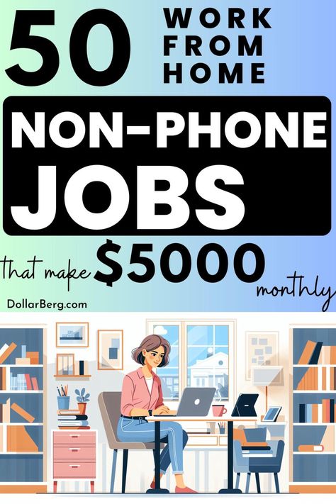 Discover 50 High-Paying Non-Phone Remote Jobs – $5K/Month! Remote Jobs No Phone, Remote Jobs For College Students, Work From Home Jobs In India Without Investment, Entry Level Work From Home Jobs, Online Remote Jobs Entry Level, Amazon Work From Home, Work From Home Careers, Work From Home Companies, Work Remotely