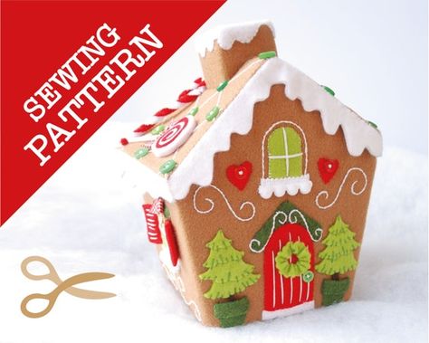 The Roof Of The House, How To Make Doodle, Unique Sewing Patterns, Felt House, Sweet Box, Family Keepsakes, Christmas Keepsakes, Tissue Box Cover, Tissue Box Covers