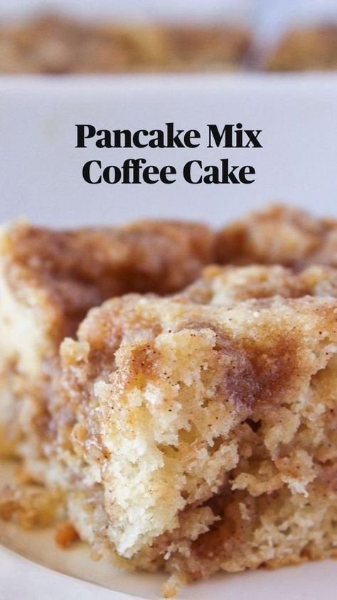 Pancake Mix Coffee Cake Recipe, Pancake Mix Coffee Cake, Easy Coffee Cake, Paleo Snack, Coffee Cake Recipes Easy, Pancake Mix Recipes, Cake Mug, Breakfast Sweets, Easy Coffee