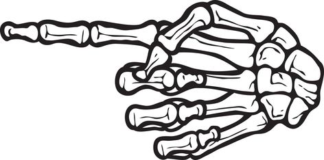 Skeleton Pointing Finger, Skeleton Hand Pointing Finger, Pointing Skeleton Hand, Hand Drawings On Hand, Skeleton Hands Drawing, Cricut Stencil, Skeleton Finger, Skeleton Arm, Pointing Finger