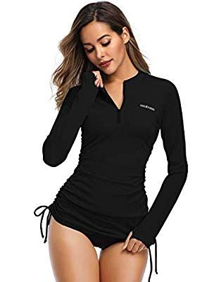 Long Sleeve Swimsuit Top, Surf Dress, Long Sleeve Swim Shirt, Outdoor Workout, Long Sleeve Swim, Rashguard Swimsuit, Long Sleeve Rashguard, Rash Guard Women, Sleeve Swimsuit