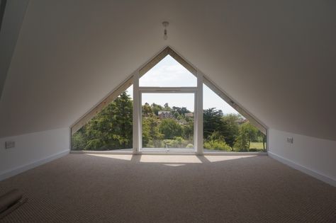 Loft Conversion Windows, Loft Diy, Attic Rooms Ideas, Loft Attic, Attic Bedroom Small, Dormer Loft Conversion, Gable Window, Attic Renovation Ideas, Attic Lighting