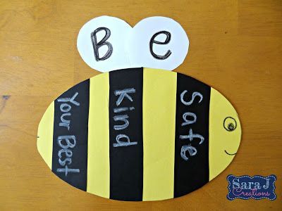 Simple Classroom Rules, School Rules Activities, Manners Preschool, Manners Activities, Preschool Rules, Simple Classroom, Bee Themed Classroom, Bee Activities, Bee Classroom