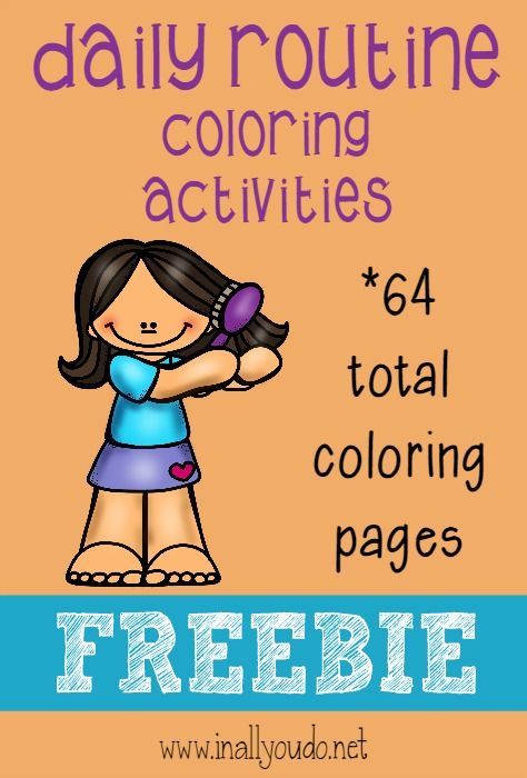 Use these fun Daily Routine coloring pages to help teach your kids what they need to do. Download them {free} now!! Daily Routine Worksheet, Daily Routine Kids, Coloring Pages Preschool, Classroom Objects, Daily Routine Activities, Efl Teaching, Family Coloring Pages, Preschool Resources, Coloring Pages Inspirational