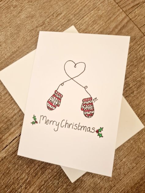 Love Christmas Cards For Him, Diy Christmas Card Boyfriend, Homemade Christmas Card For Boyfriend, Cute Christmas Card For Boyfriend, Cute Christmas Cards Handmade Drawing, Cute Card Ideas Christmas, Aesthetic Homemade Christmas Cards, Bf Christmas Card Ideas, Diy Christmas Cards Boyfriend