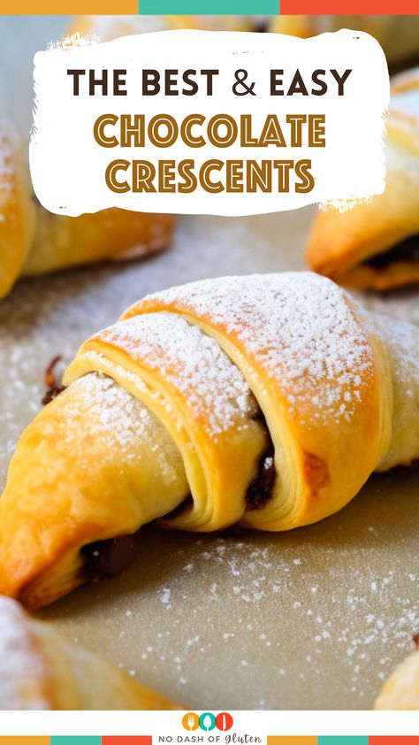 Croissant With Chocolate Filling, Croissant Recipes Dessert, Crossiant Rolls Easy Recipes, Easy Chocolate Croissants Pillsbury, Chocolate Crossiant Recipes, Croissant Recipes Easy, Chocolate Crescent Roll Recipes, Chocolate Crossiants Recipes, Chocolate Croissants Recipe