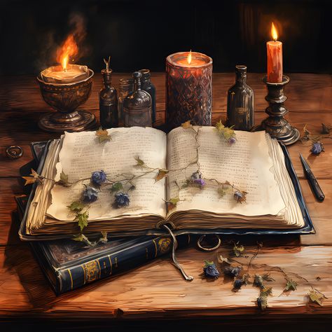 Witches And Fairies, House Witch Magic, Cottage Core Witch Aesthetic, Light Witch Aesthetic, Spell Book Aesthetic, Fantasy Aesthetic Magic, Spells Aesthetic, Witch Core Aesthetic, Grimoire Aesthetic