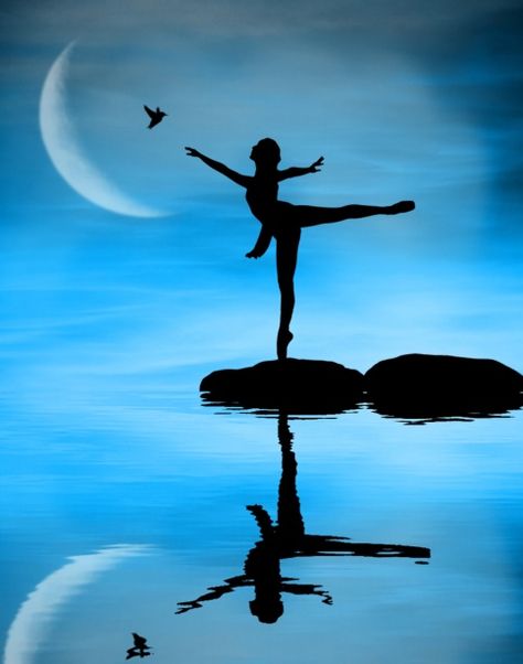 Dancer Reflection Drawing, Reflection Art, Silhouette Painting, Magical Life, Hidden Messages, Shadow Art, Art Painting Gallery, Sky Photos, Water Reflections