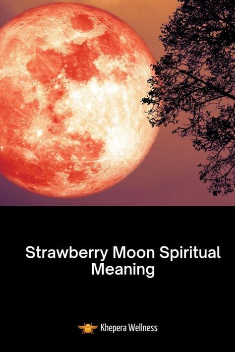 Strawberry Meaning, Strawberry Moon Meaning, June Magick, Full Moon Meaning, Full Strawberry Moon, Moon Spiritual, Full Moon Tattoo, Moon Meaning, Thank You Happy Birthday