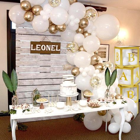 Gold Transparent Name Balloon Box Letter Birthday Party Gender Reveal Baptism Decoration First 1 st Kids Party Ideas, Unique Baby Shower Themes, Shower Balloons, Balloon Box, Baby Shower Decor, Unique Baby Shower, Confetti Balloons, Baby Shower Diy, Baby Shower Balloons