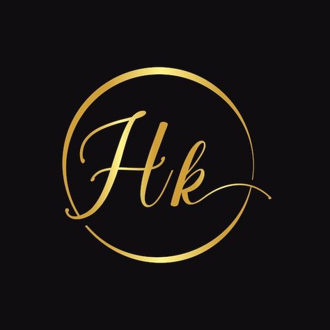 Hk script logo design vector template in... | Premium Vector #Freepik #vector #shapes-alphabet #k-logo #letter-k #h-letter-logo Love Music Tattoo, Ring Background, Hm Logo, Script Logo Design, Business Card Icons, Pencil Drawings Of Flowers, Instagram Symbols, Medical Wallpaper, Professional Business Card Design