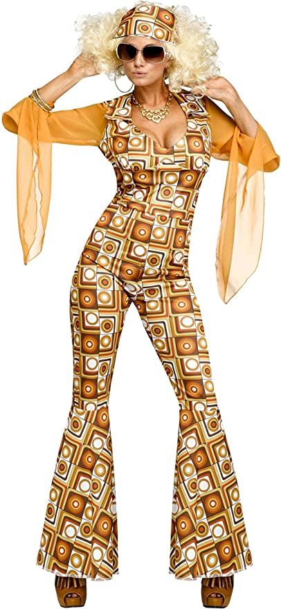 Amazon.com: Fun World Womens Disco Diva Costume Large/X-Large : Clothing, Shoes & Jewelry 70’s Party Outfit, Disco Party Outfit Women, 70s Party Outfit, 70s Disco Costume, Disco Party Outfit, 70s Fashion Disco, Disco Diva, 70s Costume, Disco Costume