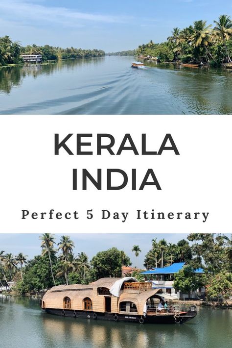 Visit Kerala India and discover why this beautiful state is known as ‘God’s own country’. With just 5 days in Kerala you can visit some of the best places to travel in Kerala including the Kerala backwaters, Fort Kochi and the plantations | Kerala Beautiful Places To Visit | Kerala Travel Bucket Lists #keralaindia #keralatravel #keralaitinerary Kerala Itinerary, Fort Kochi, Kerala Backwaters, Kerala Travel, India Travel Guide, India Facts, Visit India, Asia Travel Guide, Tropical Beaches