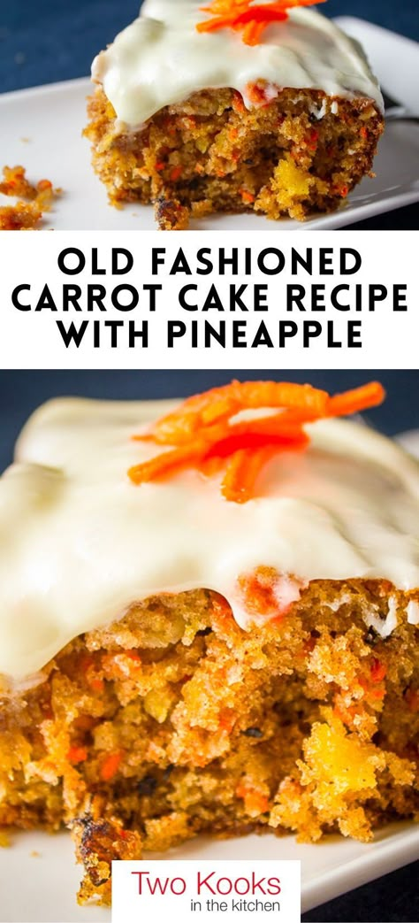 This is a crowd-pleasing, super moist carrot cake recipe with pineapple, packed with extra flavor from walnuts, coconut and a classic cream cheese icing. And no stand mixer needed – the whole cake is mixed with a wooden spoon! Carrot Pineapple Walnut Cake, Preppy Kitchen Carrot Cake, Best Carrot Cake Recipe With Pineapple, Carrot Cake No Pineapple Recipe, Carrot Cake Pineapple Recipe, Carrot Cake Recipe With Pineapple And Coconut, Carrot Pineapple Cake Recipe Homemade, Carrot Cake Loaf With Pineapple, Carrot Bundt Cake With Pineapple