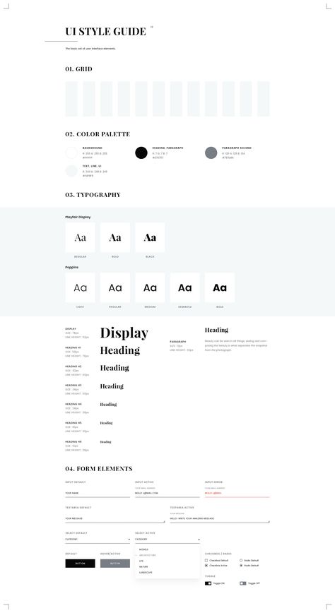 Fotico – Photography PSD Template by ArtTemplate | ThemeForest Style Guide Ui, Web Style Guide, Style Guide Template, Ui Ux 디자인, Wireframe Design, Desain Ui, Style Guide Design, 타이포그래피 포스터 디자인, Webdesign Inspiration