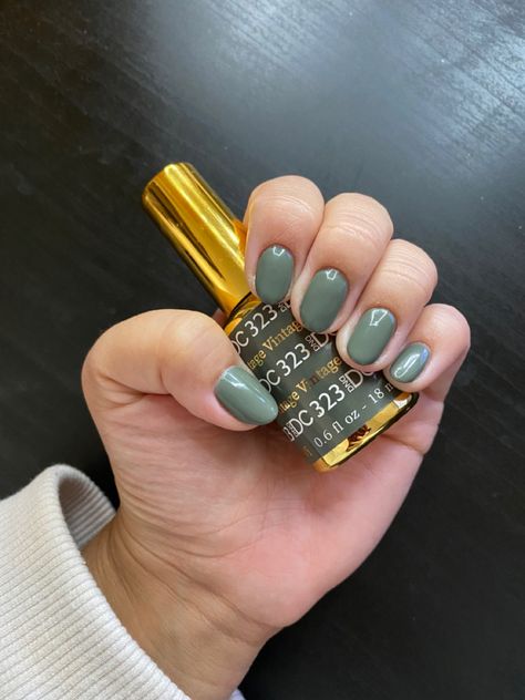 Green Nail Gel Polish, Dnd 747 Aurora Green, Dnd Nail Colors Green, Dnd 323 Vintage, Dnd Sage Green Nails, Dnd Vintage Gel Polish, Fall Nail Colors Dnd Gel Polish, Dnd Olive Green Gel Polish, Dnd Olive Garden