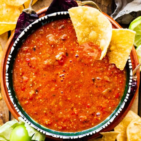 Chipotle Recipes Copycat, Chipotle Copycat Recipes Salsa, Chipotle Hot Salsa Copycat, Chipotle Red Salsa Copycat, Copycat Chipotle Salsa, Chilis Salsa Recipe Copycat, Chipotle Red Salsa, Chipotle Hot Salsa, Hot Salsa Recipe