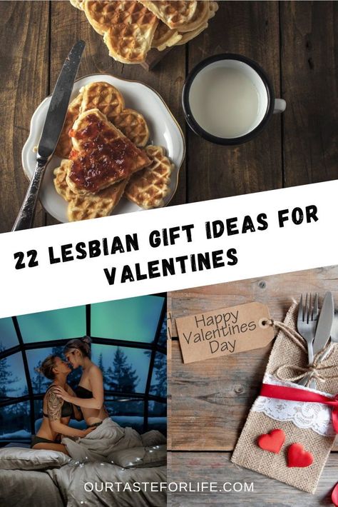 Wondering what to gift your other half this Valentine's Day? I've got 22 lesbian valentines day gift ideas to suit all budgets. #lesbian #lesbiangift #lesbiancouple #gifts #valentines #lgbtq Cute Valentine’s Day Gifts For Your Girlfriend, Gift Ideas For A Girlfriend, National Girlfriend Day Gifts Ideas, Sapphic Valentines Day Gifts, Asking Gf To Be Your Valentine, Valentines Gifts For Masc Gf, Lesbian Couple Gifts, What To Get Your Girlfriend Valentines, Cute Valentine’s Day Ideas For Girlfriend