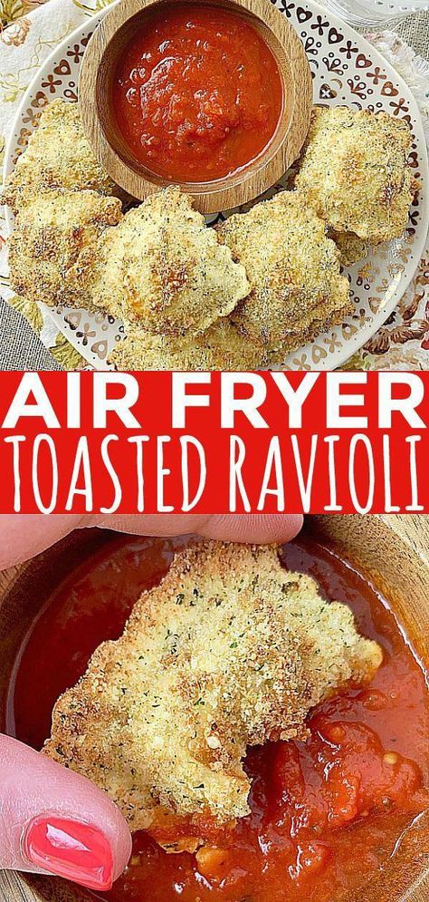 air fryer on sale #AirFryerDeals Air Fryer Ravioli Fresh, Fresh Fries, Fried Ravioli, Air Fryer Recipes Snacks, Toasted Ravioli, Cooks Air Fryer, Ravioli Recipe, Air Fried Food, Air Fryer Oven Recipes