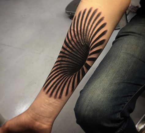 Not An Everyday Thing, But Very Enjoyable 3d Tattoo Ideas, Black Hole Tattoo, Tato 3d, Tato Geometris, Design Tatuaje, Best 3d Tattoos, Realistisches Tattoo, Amazing 3d Tattoos, Zeus Tattoo