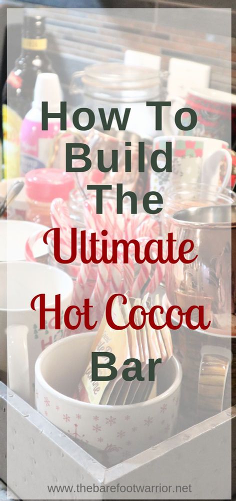 Holiday Hot Cocoa Bar, Hot Cocoa Bar Christmas, Hot Chocolate Bar Party, Christmas Hot Chocolate Bar, Hygge Aesthetic, Cocoa Party, Hot Chocolate Bar, Cocoa Recipes, Christmas Hot Chocolate