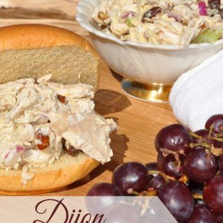 Dijon Chicken Salad Dijon Chicken Salad, Asian Chicken Salad Recipe, Pasta With Herbs, Honey Dijon Chicken, Dijon Chicken, Asian Chicken Salads, Easy Chicken Salad, Healthy Chicken Salad, Chicken Salad Sandwich