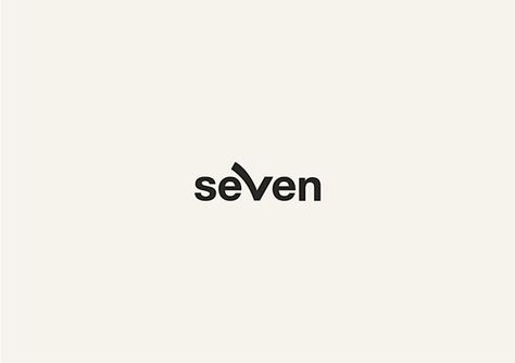 Seven | #creative #logo | George Bokhua Seven Logo, Behance Logo, Clever Logo Design, Clever Logo, Typographic Logo, Logo Black, Creative Logo, Cool Logo, Logo Branding