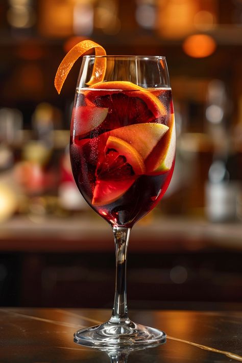 Kick back and relax with a refreshing glass of Brandy Sangria. Mojito Painting, Sangria With Brandy, Brandy Sangria, Cava Sangria, Sangria Blanca, Spanish Cocktails, Sangria Cocktail, Brandy Cocktails, Brandy Glass