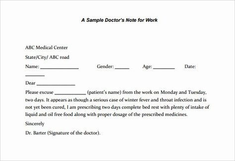 Doctor Excuse Template for Work Luxury 4 Printable Doctor S Note for Work Templates Pdf Word | Markmeckler Template Design Doctors Note Template For Work, Doctors Note For Work, Dr Note For Work, Excuse Letter, First Job Resume, Doctors Note Template, Note Templates, Job Resume Examples, Student Resume Template