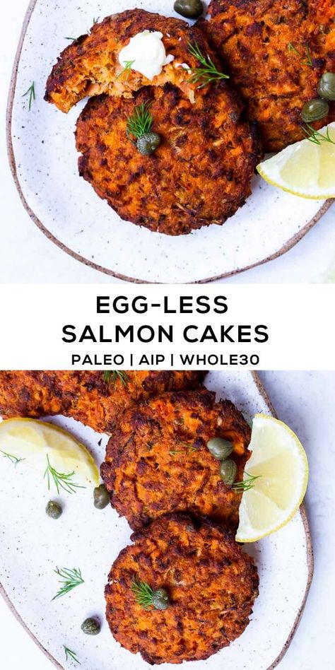 Aip Seafood Recipes, Whals Protocol, Aip Lunch, Paleo Low Fodmap, Autoimmune Protocol Diet Recipes, Easy Salmon Cakes, Autoimmune Diet Recipes, Aip Recipe, Aip Baking