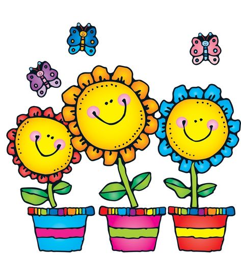 Spring flowers clip art free clipart clipartwiz - Clipartix Flower Bulletin Boards, غلاف الكتاب, Carson Dellosa, Spring Clipart, Cartoon Flowers, Flower Clipart, Art Drawings For Kids, Printable Image, Blooming Flowers