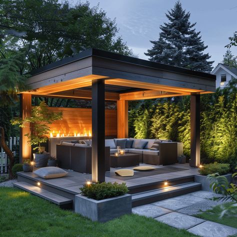 Backyard Gazebo Ideas: Enhancing Outdoor Living Spaces Outdoor Pool Gazebo Ideas, Detached Deck Ideas Backyards, Gazebo With Grill Ideas, Modern Gazebo Ideas Backyard Outdoor, Small Backyard Bbq Area, Backyard Gazebo Decorating Ideas, Modern Gazebo Design Outdoor, Backyard Gazebo Outdoor Pavilion, Outdoor Gazebo Ideas Backyards