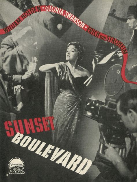 Sunset Blvd., 1950 Von Stroheim, Watch Sunset, Erich Von Stroheim, Gloria Swanson, Billy Wilder, Film Posters Art, Noir Movie, Sunset Blvd, Sunset Boulevard