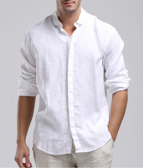 Mens Linen Shirts – stylevane.com Body Blankets, Mens Wedding Shirts, White Linen Shirt Men, Hmong Outfit, Linen Shirts For Men, Grooms Outfit, Gents Shirts, Luxurious Clothes, Men Linen Shirt