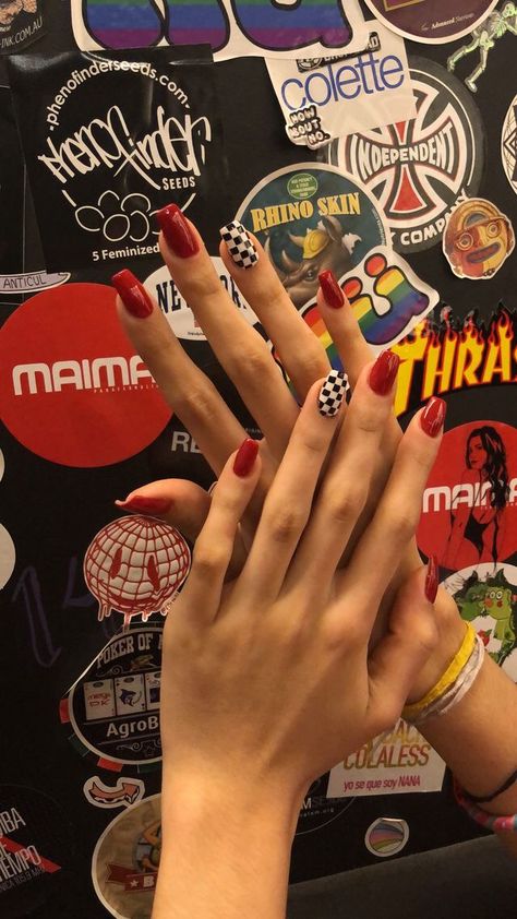 Gp Outfit, Racing Nails, Anna Clara, Checkered Nails, Nails Tumblr, Razzle Dazzle, Nails Polish, Dream Nails, Fire Nails