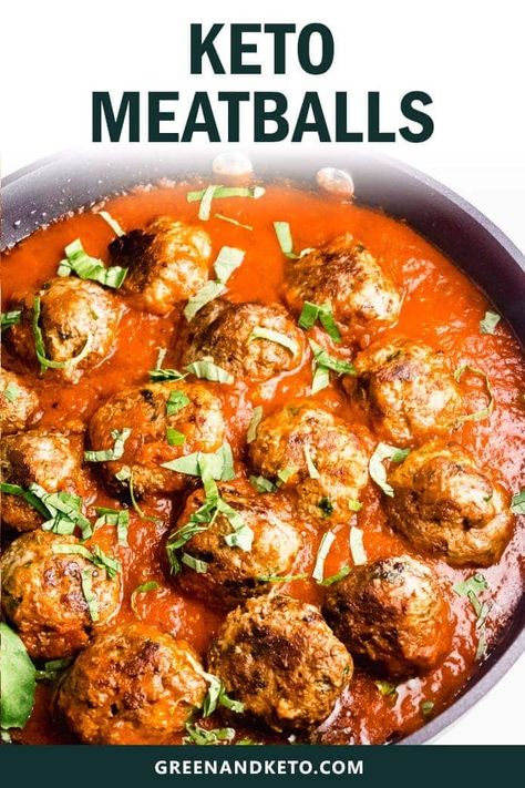 Family favorite Italian style keto meatballs are the perfect quick keto dinner recipe to make with ground beef. They're juicy and delicious, low-carb, and gluten-free without breadcrumbs. Df Meals, Quick Keto Dinner, Make With Ground Beef, Using Almond Flour, Juicy Meatballs, Keto Dinner Recipe, Keto Meatballs, Gluten Free Meatballs, Mozzarella Stuffed Meatballs