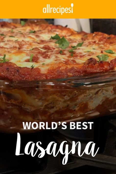 World's Best Lasagna, Baked Ravioli Casserole, Worlds Best Lasagna, The Best Lasagna, Best Lasagna, Best Lasagna Recipe, Sweet Italian Sausage, Beef Recipes Easy, How To Cook Sausage